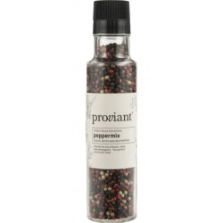 Proviant - 3-farvet pebermix - sort/hvid/rosa blanding