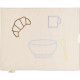 Jou Quilt - EMBROIDERY PLACE MATS / BREAKFAST / COTTON