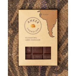 Anker Chokolade - 100 g plade - Ecuador 80% mørk chokolade