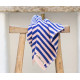 BONGUSTA - Naram gæstehåndklæde, dazzling blue/rose