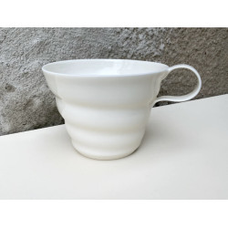 Rikke Mangelsen Keramik - Spiralkop m/hank, hvid