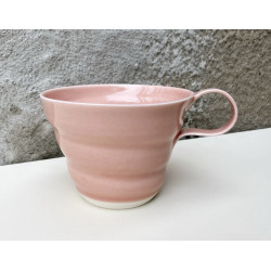 Rikke Mangelsen Keramik - Spiralkop m/hank, rosa