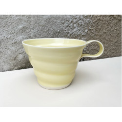 Rikke Mangelsen Keramik - Spiralkop m/hank, gul