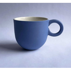 Helle Gram Keramik - Chubby Kaffekop, kornblå
