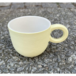 Helle Gram Keramik - Chubby Kaffekop, lys gul