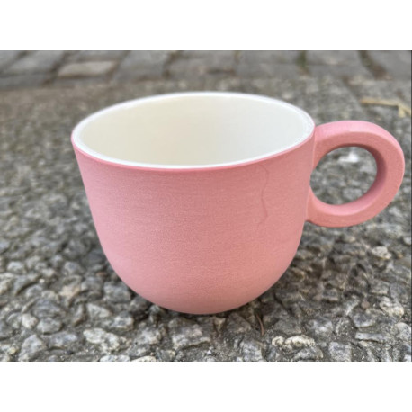Helle Gram Keramik - Chubby Kaffekop, mørk rosa